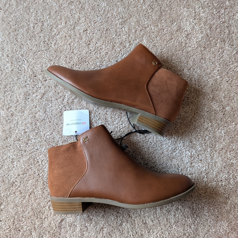 ✨NWT✨ Liz Claiborne Women's Brown Ankle Boots Sz 6